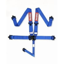 Racequip 711021RQP 5 Point Harness Latch and Link SFI 16.1 Pull Down Adjust Blue