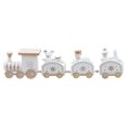 thumbnail image 4 of CoreLiving Wooden Christmas Train Set with Snowman Ornaments, Mini Xmas Train Decor for Tabletop & Christmas Tree, Small Holiday Knick Knacks for Village, Home, Office and Shelf Decor, 4 of 9