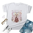 thumbnail image 4 of WEIYLL T-Shirts pour Femmes Musique Country Vintage Imprimé Graphique Manches Courtes T-Shirt Blanc Tailles m, 4 of 4