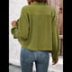 thumbnail image 4 of Chaquetas Informales de para Mujer, Chaquetas con Botones, Blusas de Larga de Moda para Otoño. Verde L, 4 of 7