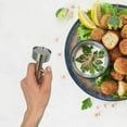 thumbnail image 5 of Falafel and Meatball Maker Scoop |Food Safe and Non-Sticky Stainless-Steel Meatball and Falafel Baller Tool | Simple Scoop and Drop (Large) Kitchen Appliances, 5 of 9