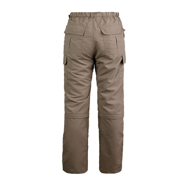 YuKaiChen Mens Convertible Hiking Pants Zip Off Detachable Lightweight  Quick Dry Outdoor Pants