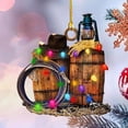 thumbnail image 4 of Randolph Christmas Cowboy Holiday Decoration, Christmas Outdoor Decorations Wood Christmas Ornaments, 4 of 5
