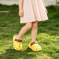 thumbnail image 4 of GPOECD Girls Clogs Summer Kids Sandals for Girls Breathable Outdoor On Footwear for Daily Play and Warm Weather Kids Slippers 3-12Y Yellow,3.5-4 Years, 4 of 4