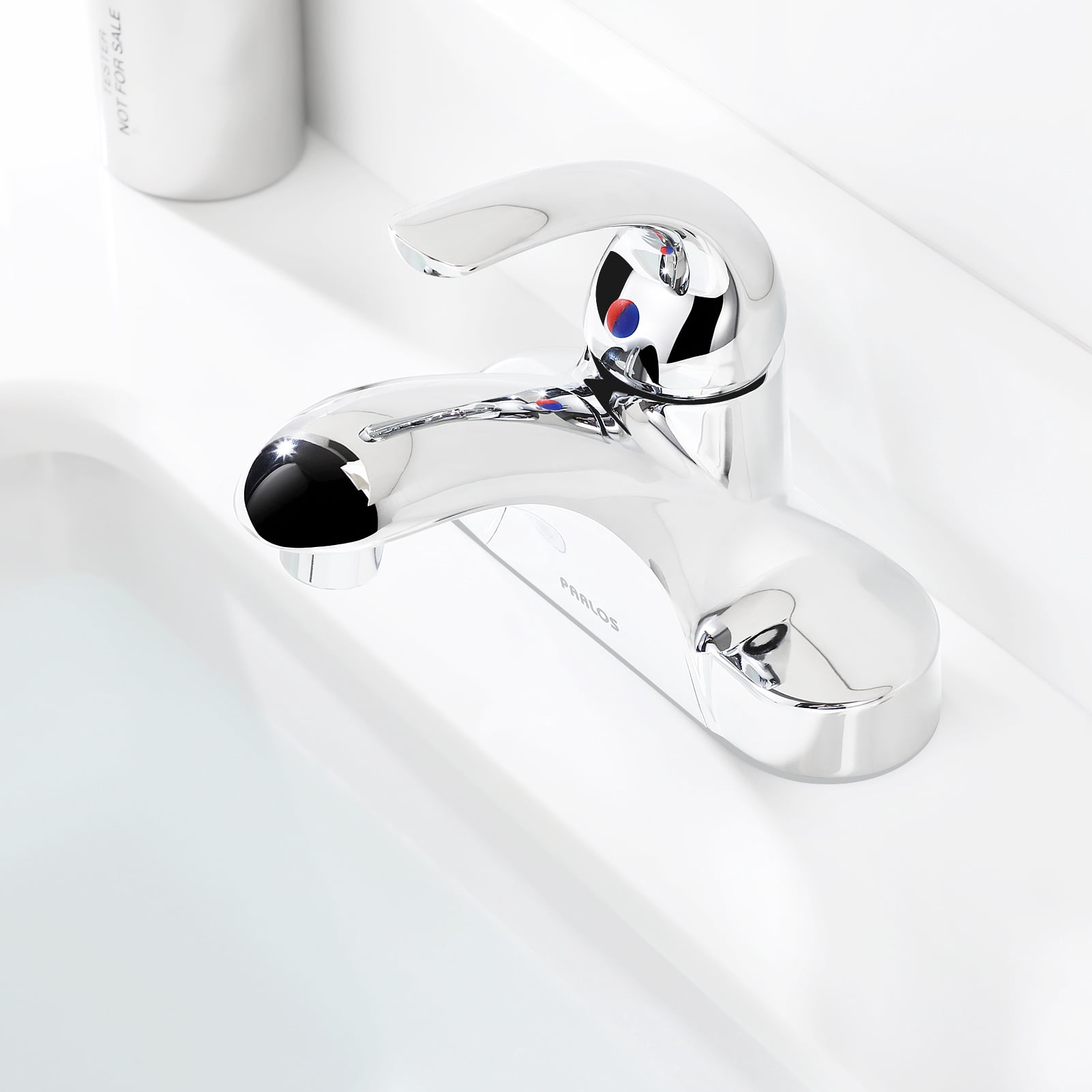 Parlos Centerset Single-handle Bathroom Faucet with Drain Assembly