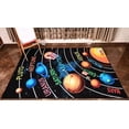 thumbnail image 4 of Ambient Rugs 761 Solar System HD 3'3"x5' Area Rug Solar System for Playroom, Bedroom & Classroom, Skid Resistant Rubber Backing Washable Floor Mat, Multicolor, 4 of 8