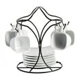 thumbnail image 2 of Gibson Home Gracious Dining Espresso Saucer & Cup Set w/ Stand, 13 Pieces, 2 of 7