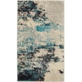thumbnail image 6 of Nourison Celestial Abstract Ivory/Teal Blue 2'2" x 3'9" Area Rug, (2x4), 6 of 9