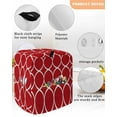 thumbnail image 3 of Red Abstract Stand Mixer Dust Cover with Storage Pocket & Handles, Modern White Geometric Twisted Art Fits All Tilt Head & Bowl Lift Kitchen Appliance Cover Organizer Bag Accessories, 6-8 Quart, 3 of 6