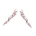 thumbnail image 2 of jinwen 2x RV Decal Anti Scratch PETG Auto Sticker for SUV Cargo Panel Car Door Black Red, 2 of 9