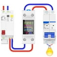 thumbnail image 5 of 100A Smart Electricity Meter For Tuya Wifi Din Rail Power Energy Meter Digital Display Monitor Ac50-320V Voltage Ammeter Meter, 5 of 9