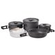 thumbnail image 1 of 14 piezas para acampar al aire libre, utensilios de cocina de alúmina dura, utensilios de cocina, utensilios de PP, platos, , para 5 pe Baoblaze Kits de utensilios de cocina para acampar, 1 of 8