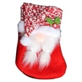 thumbnail image 1 of Fiudx Calcetín Navideño de Dulces, Diseño de Anciano Sin Rostro, Detalle de Sombrero de Lentejuelas, Bolsa de Regalo Navideña Única, Decoración para Árbol de Navidad, Material de Fibra Acrílica, Tama, 1 of 2
