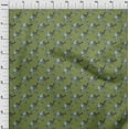 thumbnail image 3 of oneOone Organic Cotton Poplin Twill Fabric Leaves|Bird & Floral Block Printed Craft Fabric BTY 42 Inch Wide, 3 of 4