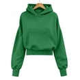 thumbnail image 6 of Essentials Hoodie Baeitkot Women's Oversized Casual Solid Color Hem with Drawstring Hooded Long Sleeved Sweatshirt, 6 of 6