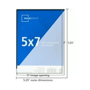Mainstays 5x7 Front Loading Picture Frame, Black, Set of 12