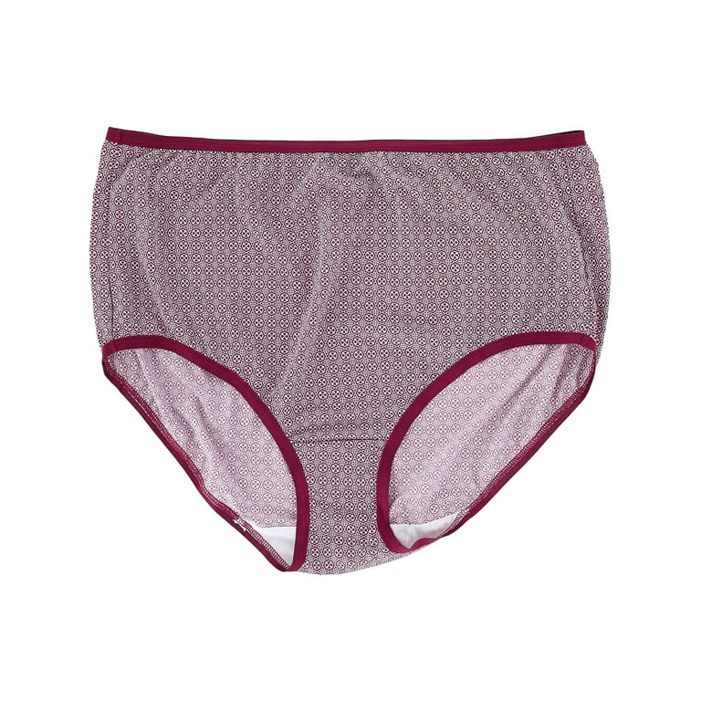 Fruit of the Loom Women's Microfiber Brief Underwear, 6 Pack, Sizes 6-10
