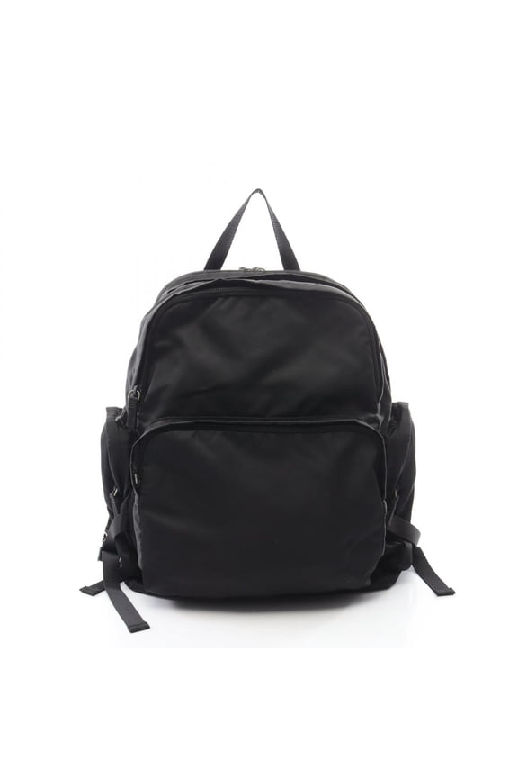 Pre-Owned Prada Triangle Logo Backpack/Handbag, Nylon, Men's/Women's, Black
