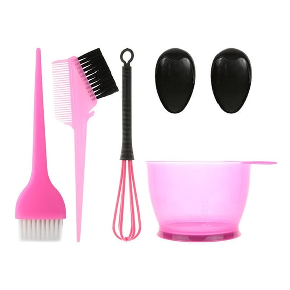 5pcs Reusable Hair Coloring Kit Convenient Hair Dying Bowl and Brush Earmuffs Applicator Set for Salon or Personal Use