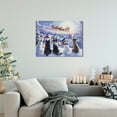 thumbnail image 5 of Northlight LED Lighted Dogs and Santa's Sleigh Christmas Canvas Wall Art - 12" x 15.75", 5 of 9