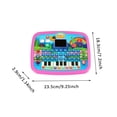 thumbnail image 2 of TIELUTT Kids Learning Tablet Toddler Tablet with LED Screen Teach Alphabet Numbers Learning for Circuit Board for Kids Jr Kid Play Color Cubes Kid Animals Games for Toddlers 4 Years Girls, 2 of 5