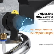 High Efficiency Stand Airless HVLP Paint Sprayer with Extension Rod, Piston Pump, Adjustable Control, Thinning-Free, Time-Saving, Range of Reach