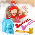 thumbnail image 5 of Set de juguetes de nieve HUOGUO, 4 piezas, con forma de bola de nieve para niños, 5 of 5