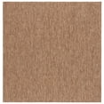 thumbnail image 2 of SAFAVIEH Beach House Jacinth Solid Indoor/Outdoor Area Rug, Brown, 6'7" x 6'7" Square, 2 of 16