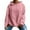 Pink, variant on BLCHUNen Hoodies for Women Cable Knit Pullover Drawstring Long Sleeve Loose Casual Workout Sports Fall Sweatshirts