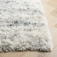 thumbnail image 3 of SAFAVIEH Fontana Danny Abstract Shag Area Rug, Ivory/Green, 9' x 12', 3 of 7