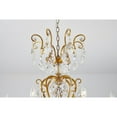 thumbnail image 4 of Design Living 9-Light Antique Brass Chandelier With Clear Hanging Crystals, 4 of 6