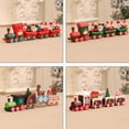 thumbnail image 3 of 4 Pcs Christmas Wooden Train Ornament Wooden Mini Train Kids Gift Toys for Christmas Party Kindergarten Decoration Home Decorations, 3 of 6