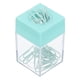 thumbnail image 1 of Soporte magnético para clips de papel Uxcell, organizador de clips de papel de gran capacidad para escritorio, verde, 1 of 6