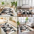 thumbnail image 4 of 5'x7' Area Rugs, Funny Cows Indoor Outdoor Area Rug for Living Room Bedroom, Retro Country Animals Floral Wreath Farmhouse Beige Washable Bathroom Rugs Kitchen Floor Carpet Mats Home Decor Aesthetic, 4 of 8