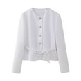 thumbnail image 3 of Ladies Casual Style Belt Texture Solid Color Suit Jacket Heavy Long Coat for Women Lightweight Vest Funky Coat Bear Robe Womens Winter Coat Wool Wool Jackets for Women Women's Athletic Jackets Ladies, 3 of 3