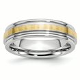 thumbnail image 1 of Cobalt 14k Gold Inlay Satin and Polished 6mm Band Size 11, 1 of 6