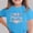 E053-Blue, variant on Kids Mother's Day Fashion Printed T-Shirt Short Sleeve Crewneck Summer Casual Comfort Top for Girls Ages 3-15