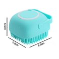 thumbnail image 3 of Cepillo de baño para perros, dispensador de champú con cepillo de masaje para mascotas, cepillo de silicona suave Ru, 3 of 5