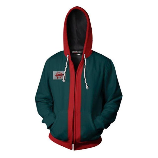Into The Spider-verse Spider-man Sudadera con capucha hombres adultos Miles Morales Halloween Cosplay disfraz chaqueta Co