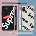 thumbnail image 2 of Funda de silicona con correa de mano para iPhone, carcasa con letras a la moda para iPhone 14, 13, 12, 11 Pro Max, Mini, X, XR, XS MAX, SE20, 8, 7, 6, 6S Plus Fivean unisex, 2 of 2