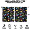 thumbnail image 2 of Blackout Kids Curtains,Black Cartoon Colorful Dinosaurs Plants Pattern Childrens Insulated Curtains Set Of 2,Bedroom Essentials,Toddler Room Decor 52"x63", 2 of 5