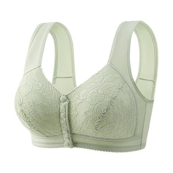 Fsqjgq Womens Underwear Racerback Bras for Women Clear Bra Straps Front Closure Cotton Bras Comfort Adjustable No Underwire Seamless Bra Plus Size Wireless Bra Nipple Covers Full Figure Bras Bandeau