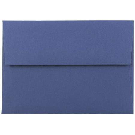 UPC: 0608729144823 | JAM 4Bar A1 Envelopes  3.6 x 5.1  Dark Blue  25/Pack