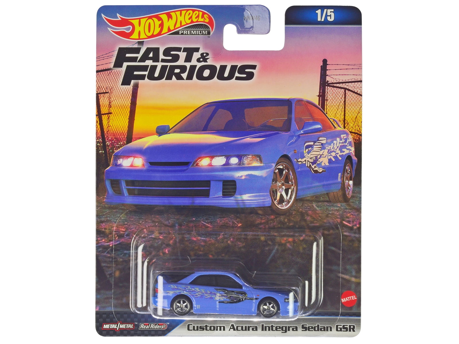 Diecast "Fast & Furious" 2023 5 piece Set C Diecast Model Cars by Hot Wheels