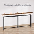 thumbnail image 3 of HOOBRO 5.9" Skinny Console Table with Charging Station, 78.7" Narrow Sofa Table with Power Outlets, Long Behind Couch Table, Slim Entryway for Hallway, Living Room, Rustic Brown, 3 of 10
