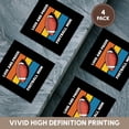 thumbnail image 6 of 3drose, Loud and Proud Football Mom, a Ball, Red, Yellow, Blue Stripes Gift, Set of 4 Ceramic Tile Coasters, 6 of 7