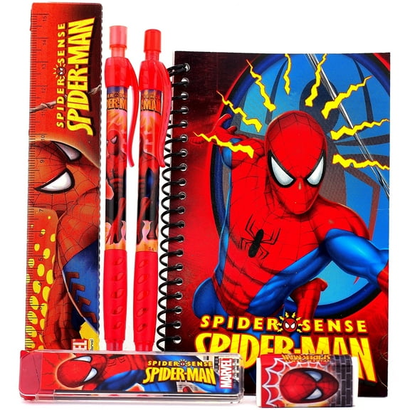 Spiderman Red Stationery Set