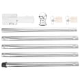 thumbnail image 1 of OULII 1 Set Stainless Steel Flag Pole Set Silver Corrosion-resistant For Outdoor Use, 1 of 8