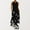 Black, variant on Summer Wedding Guest Dresses for Women 2023 Women Fashion V-Neck Sleeveless Summer Evening Party Printing Ladies Pocket Vest Long Dress Date Night Dress on Clearance