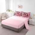thumbnail image 5 of Castle Fairy Teens Cute Princess Black Girl Queen Size Bedding 7pcs,Dreamy Leopard Print Bedding Comforter Set Queen,Pink Black,Grey Reversible, 5 of 7